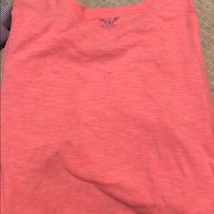 Large pink shirt